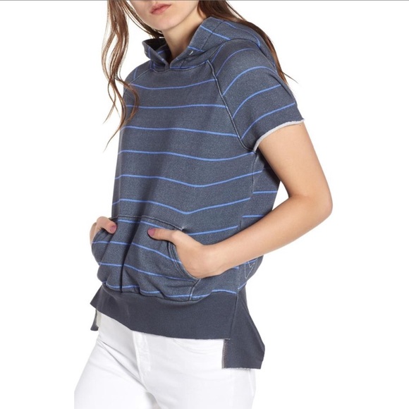 Frank & Eileen Sweaters - Frank & Eileen Tee Lab Striped Pullover Hoodie M